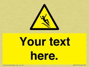 Custom Slippery Stairs Sign